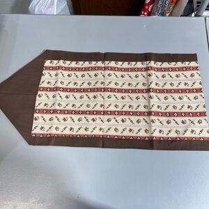 Brown and Cream Table Runner